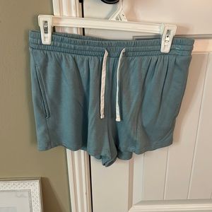 blue comfy shorts